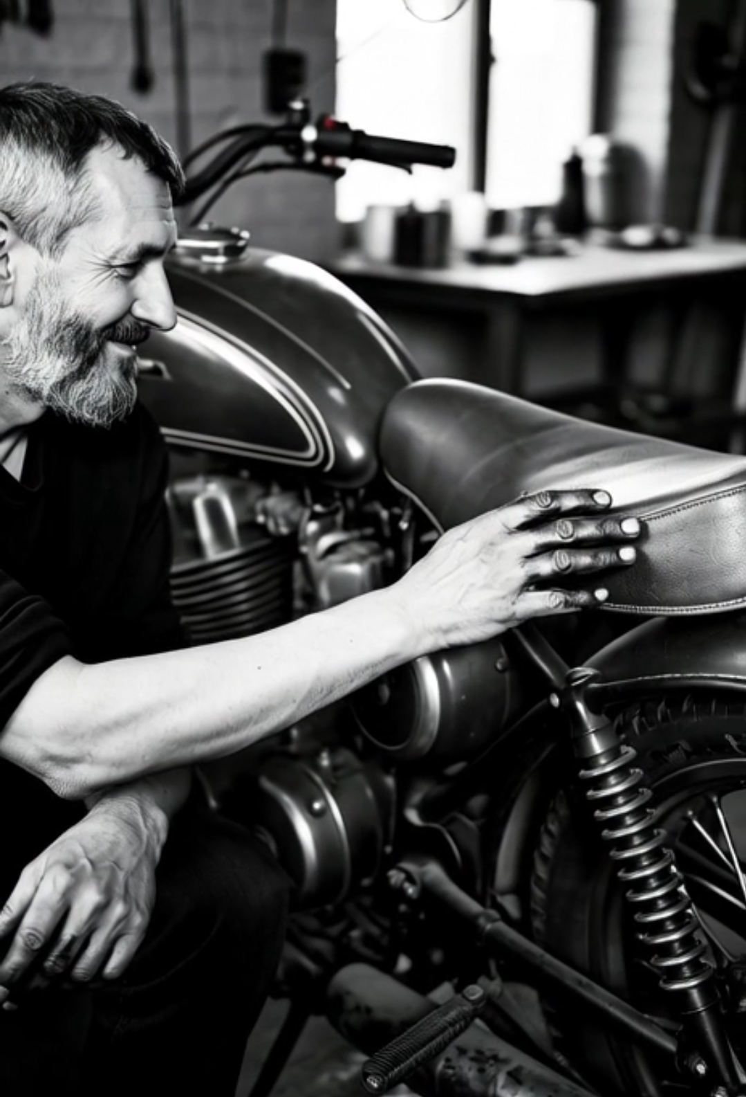 Аркадий Кустов в гараже